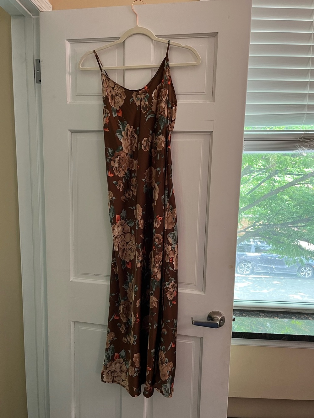 NWT Free People Satin Floral Maxi Dress | small
